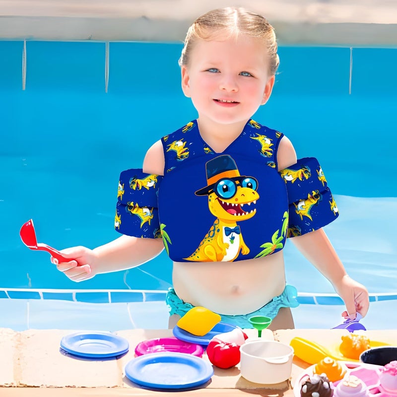DOOHALO Kids Swim Floats for 28-70 Pounds Kid Arm Shoulder Float Vest Fit for 2-8 Years Older Boys Girls Toddler Baby Children - Image 5